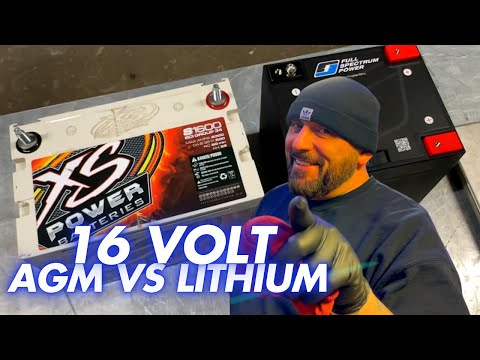 tech time with Big Chief: comparing 16 volt agm xs battery vs 16 volt lithium full spectrum power