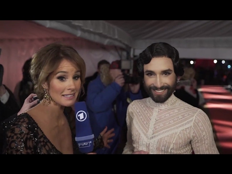 Conchita Wurst, backstage interview, SemperOpernball, 03.02.2017