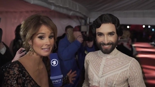 Conchita Wurst, backstage interview, SemperOpernball, 03.02.2017