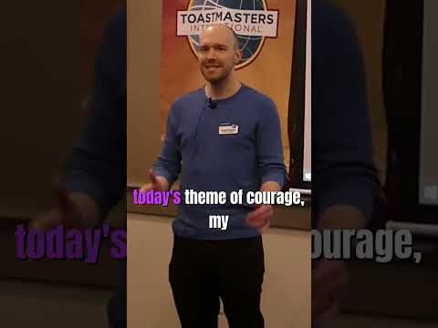 Live example of a Table Topics Master intro at a Toastmasters Meeting