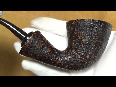 Pipa Brebbia Reverse Calabash Sabbiata - filtro 9mm