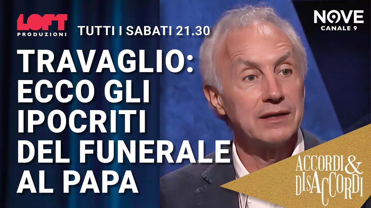 Travaglio: ecco gli ipocriti del funerale al Papa