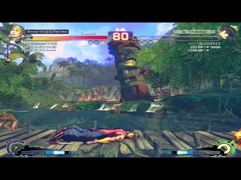 Super Street Fighter 4 AE Ver. 2012 XxRyokuson111xX (Cody) vs BurstZX23 (Yang)