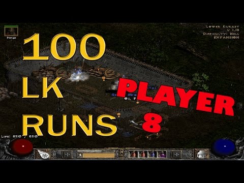 100 LOWER KURAST RUNS PLAYER 8 - DIABLO 2