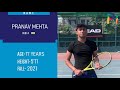 Pranav Mehta College Tennis Video