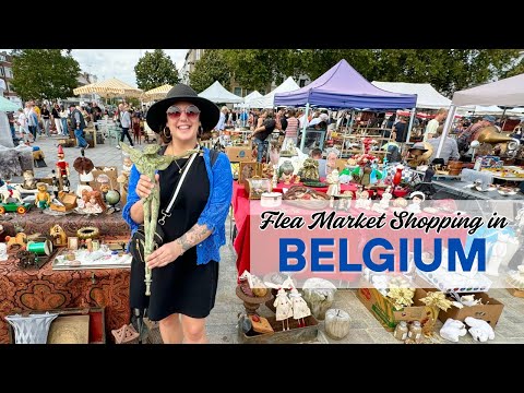 WE FOUND SOME AMAZING DEALS! | Thrift With Me | Thrifting For Resale | Belgium Flea Markets