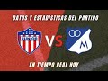 Junior vs Millonarios por la Liga Betplay hoy | DATOS Y ESTADÍSTICAS EN TIEMPO REAL