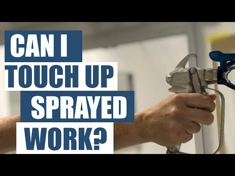 Touching up Sprayed work