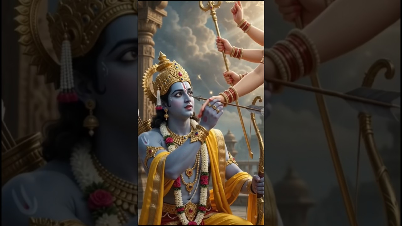 🏹क्या आप जानते हैं श्रीराम अपने ही नेत्र का दान करने वाले थे👁🚩#sorts #bhakti #viral #durga #sreeram