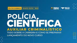 Live - Concurso Polícia Científica (IGP/SC) Auxiliar Criminalístico - 29/06 às 19h10