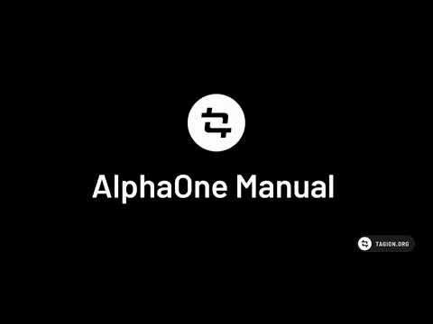 Tagion AlphaOne Installation and User Guide