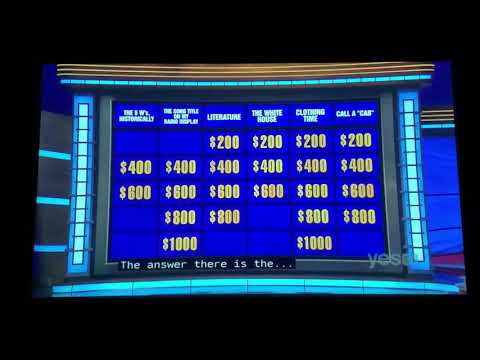 Jeopardy, Brian Chang Day 8 & Zach Newkirk Day 5 - 1st Daily Double (1/28/21)