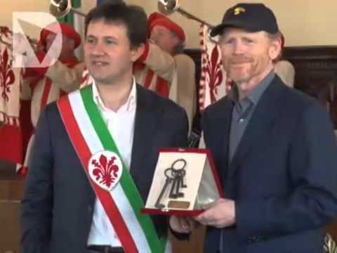 Consegna delle chiavi della città di Firenze a Ron Howard
