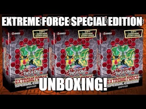 AMAZING! TWO SECRETS?! YUGIOH EXTREME FORCE SPECIAL EDITION UNBOXING!