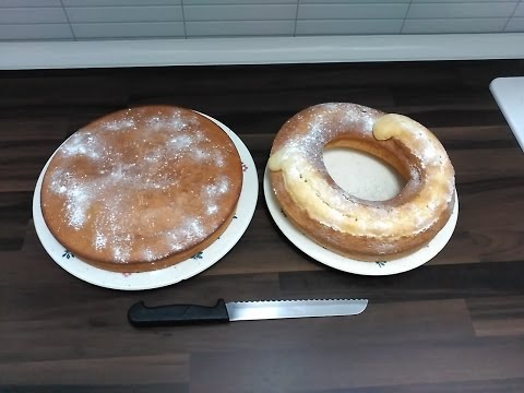 make quick recipe for homemade cake to take to school. kids