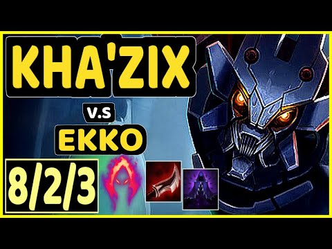 CAEDREL (KHA'ZIX) vs EKKO - 8/2/3 KDA JUNGLE GAMEPLAY - EUW Ranked GRANDMASTER
