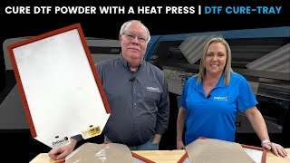 Cure DTF Powder with a Heat Press | DTF Cure-Tray
