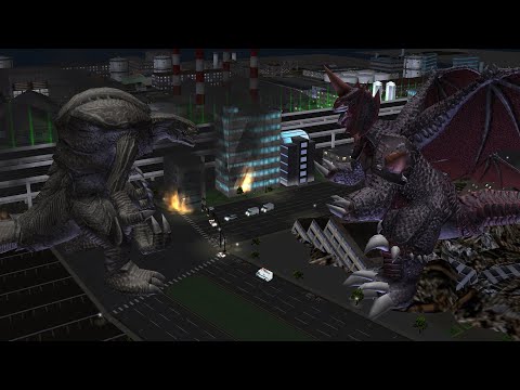 Godzilla Destroy All Monsters Melee: Orga VS Destoroyah (Hard) [GCN]