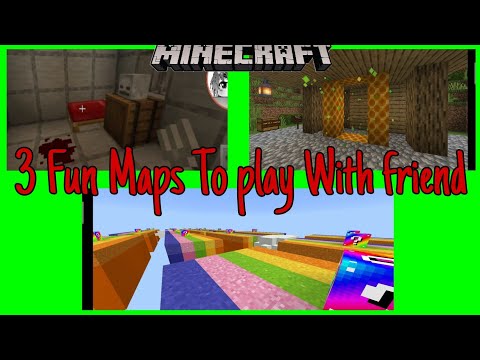 3 Fun Maps for playing with your Friends || Minecraft PE