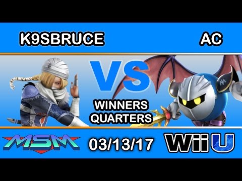 MSM 89 - LH | K9sbruce (Sheik) Vs. AC (Meta Knight) Winners Quarters - Smash Wii U