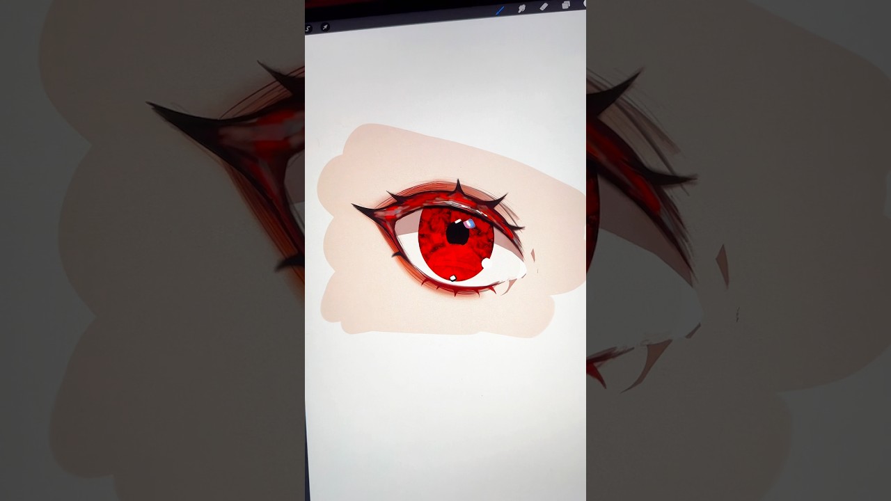 目を描くのってこんなに簡単だったんだ#デジタルアニメアート #アート #デジタルドロー #描画 #iPadProアート #アニメーション