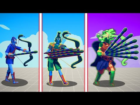 EVOLUTION OF ULTIMATE SNAKE ARCHERS | TABS - Totally Accurate Battle Simulator