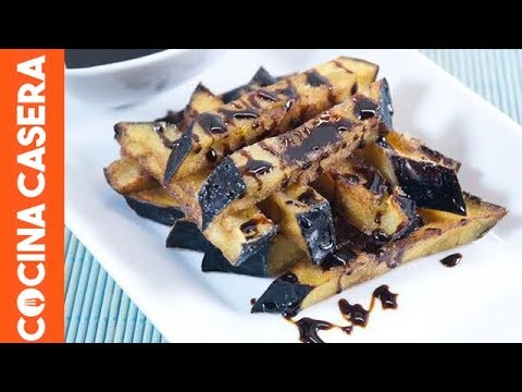 Berenjenas fritas con miel de caña