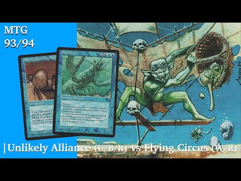 Ep1. Unlikely Alliance U/B/R vs Flying Circus W/R |  Fallen Empires Tournament | MTG 93/94 | #206