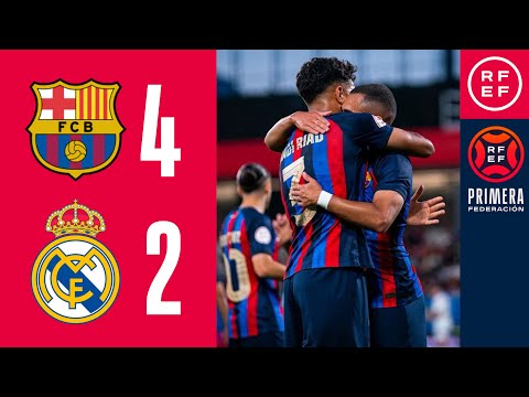 RESUMEN | FC Barcelona Atlètic 4-2 Real Madrid-Castilla | Playoffs | 1ª Eliminatoria | Ida