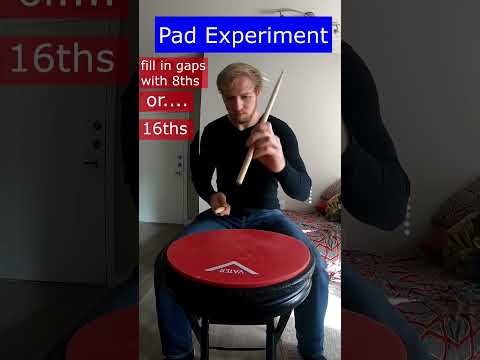 How to play drum grooves on a practice pad