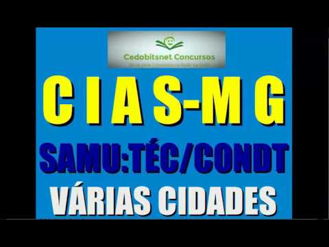 CIAS MG CONCURSO PÚBLICO CONSÓRCIO ALIANÇA SAÚDE SAMU MATERIAL GRATUITO PROVA QUESTÕES SIMULADO CURS