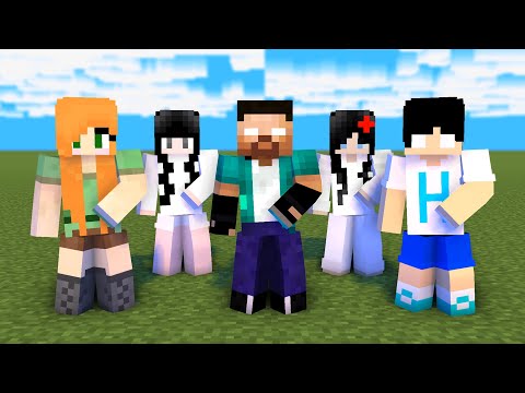 MONSTER SCHOOL : SIMPLE DIMPLE HEROBRINE FAMILY - MINECRAFT ANIMATION