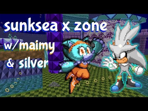 srb2 sunksea zone x speedrun with maimy and silver [0:43.17/0:56.74]