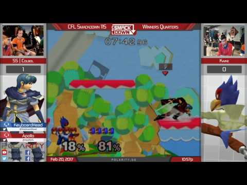 CFL Smackdown 115 Melee - SS Colbol (Marth) vs Kaike (Falco) - Winners Quarters