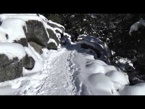 Yosemite Snow hike to Vernal Falls