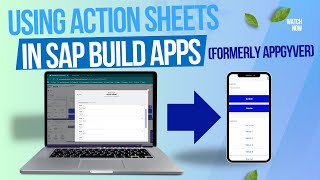 Download the video "Using Action Sheets In SAP Build Apps"