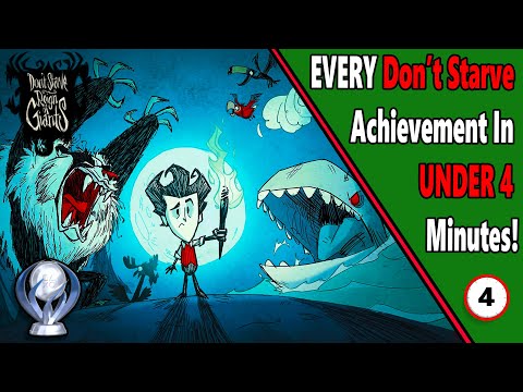 EVERY Don't Starve: Giants edition Achievement In Under 4 Minutes!