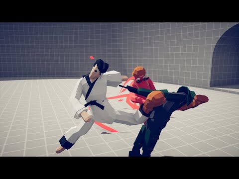 TAEKWONDO CHAMPION & GOLD BOXER vs HALO UNITS - TABS - Totally Accurate Battle Simulator