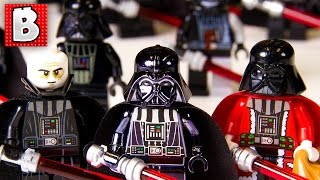 YouTube thumbnail: Every Lego Darth Vader Minifigure Ever!!! |  + Rare Chrome Darth Vader | Collection Review
