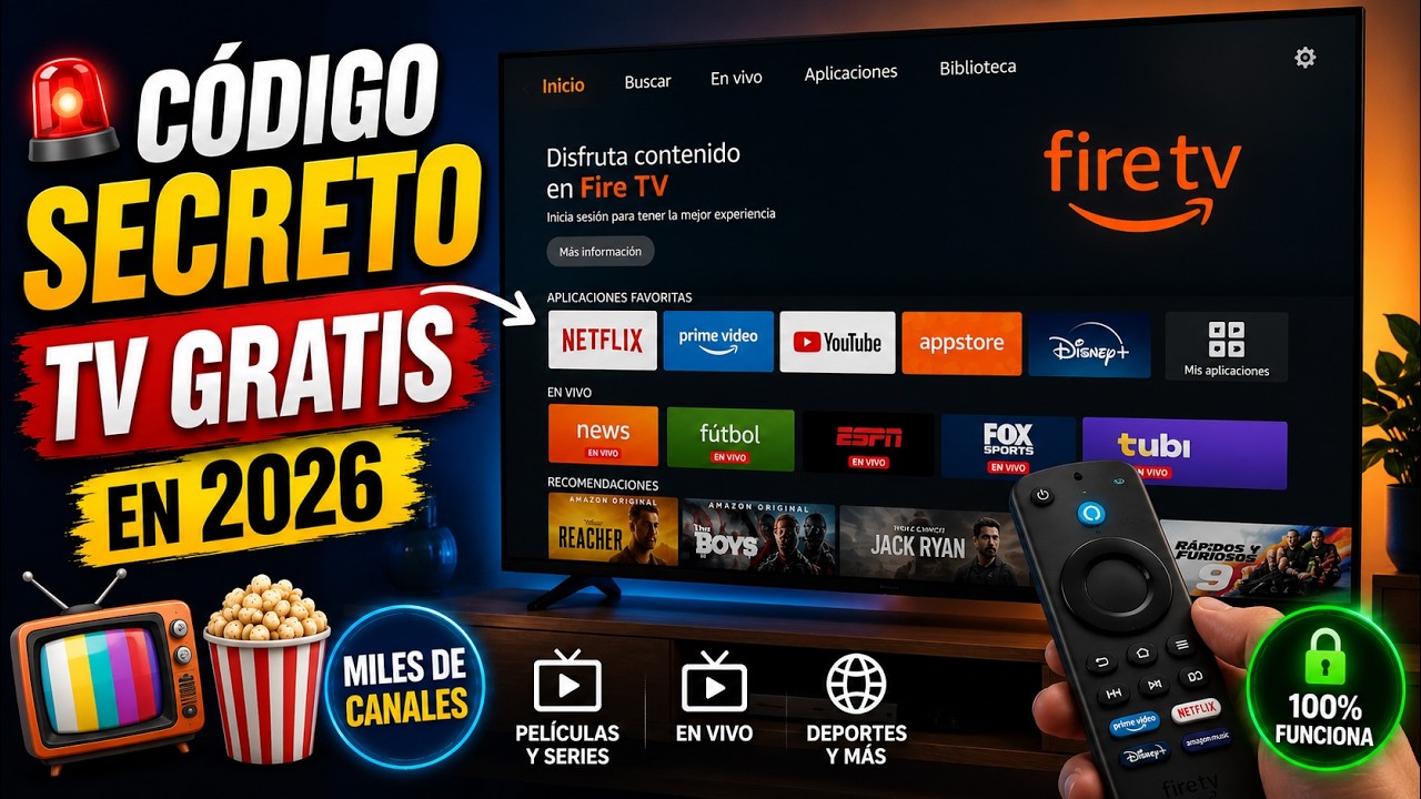🚨 ESTE CÓDIGO DOWNLOADER TIENE TV GRATIS EN 2026