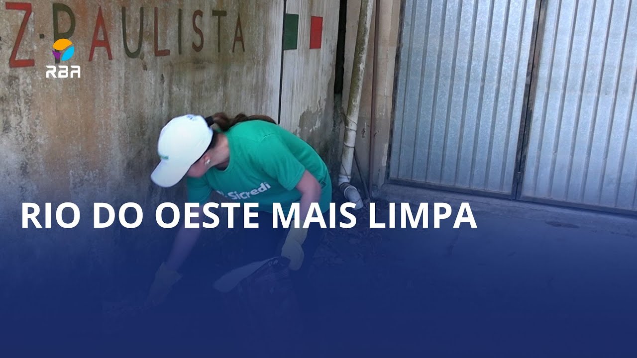 Voluntários se unem em mutirão de limpeza em Rio do Oeste
