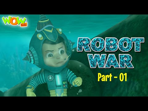 Vir The Robot Boy | Robo War | Part  1 | Cartoon Movies For Kids | Wow Kidz