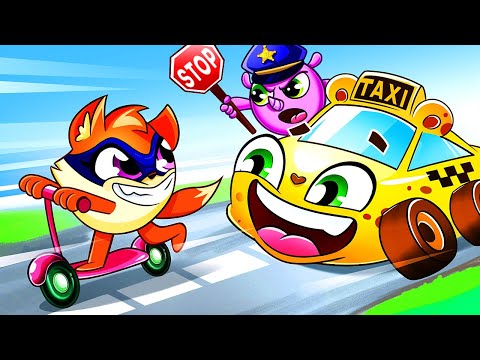 Taxi Driver Helps the City Rescuers 🚕 Baby Cars Rescue Team 🚓 Kids Songs and Nursery Rhymes