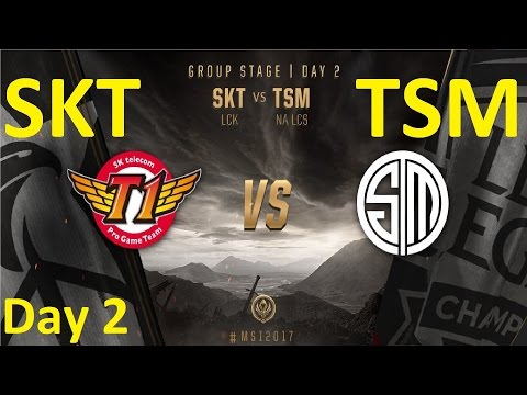 SKT vs TSM Game 1 Highlights MSI 2017 Group Stage Day 2