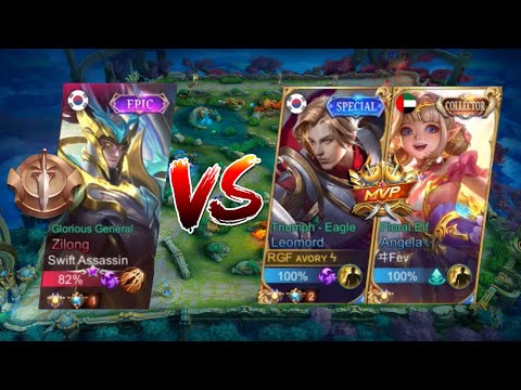 LEOMORD AND ANGELA DESTROYED THIS TOP 1 SUPREME ZILONG  - Offlane Leomord - Avory | MLBB