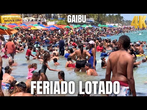 Gaibu Beach, January 1, 2026, packed, Cabo de Santo Agostinho, Pernambuco.