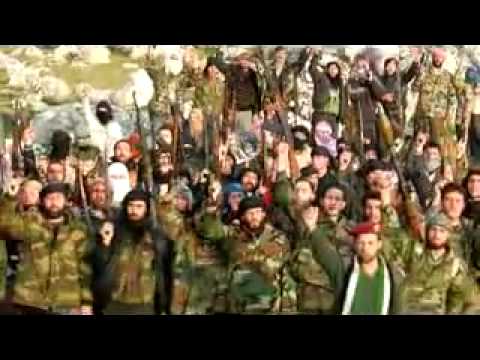 تأدية القسم من قبل عناصر كتيبة قذائف الحق بعد تشكيل سرايا جديدة