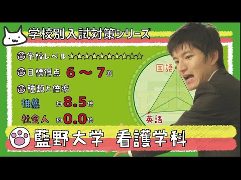 看護学科 【再アップ】藍野大学 看護学科の傾向と対策【看護受験チャンネル】