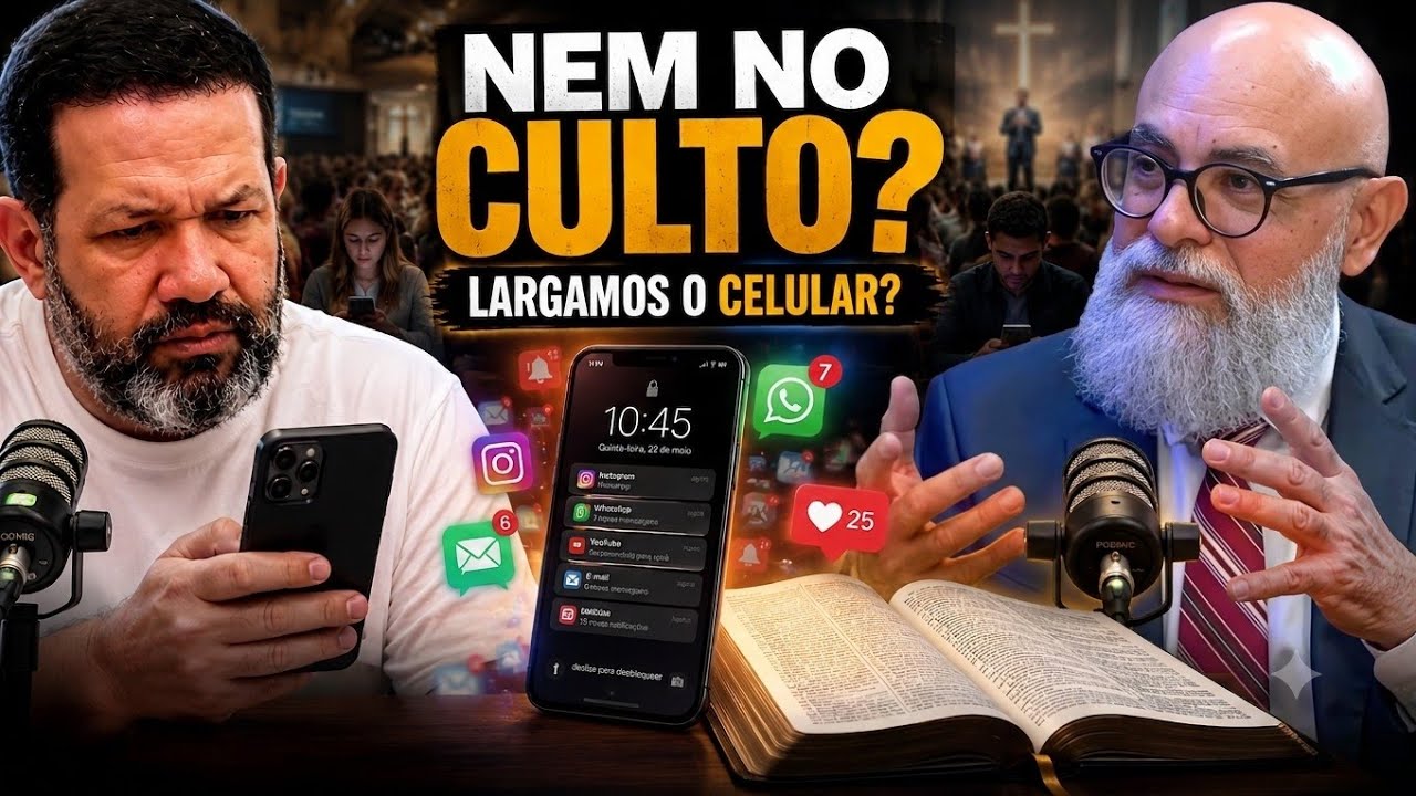 "Nem no culto conseguimos largar o celular!"