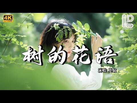 莫叔 - 树的花语 (风轻轻说别追问太多)｜Mo Shu - Shu De Hua Yu『树的花语，是谁的期许，落叶飘下』【2k25抖音火流行歌曲推荐TikTok】『动态歌词MV』